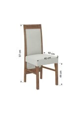 Tuoli K2, ruskea/musta hinta ja tiedot | Ruokapöydän tuolit | hobbyhall.fi