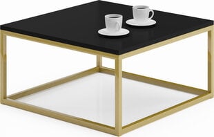 Sohvapöytä Belten 65x65cm, musta/kultainen hinta ja tiedot | Sohvapöydät | hobbyhall.fi