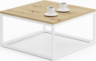 Sohvapöytä Belten 65x65cm, ruskea/valkoinen hinta ja tiedot | Sohvapöydät | hobbyhall.fi