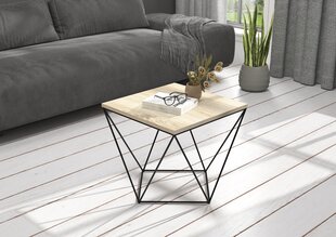 Sohvapöytä Diana 50x50cm, vaaleanruskea/musta hinta ja tiedot | Sohvapöydät | hobbyhall.fi