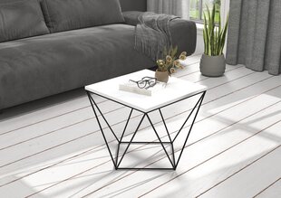 Sohvapöytä Diana 50x50cm, valkoinen/musta hinta ja tiedot | Sohvapöydät | hobbyhall.fi