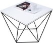 Sohvapöytä Diana 50x50cm, valkoinen/musta hinta ja tiedot | Sohvapöydät | hobbyhall.fi