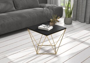 Sohvapöytä Diana 50x50cm, musta/kulta hinta ja tiedot | Sohvapöydät | hobbyhall.fi