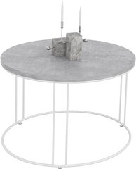 Sohvapöytä Noel, 55x55cm, harmaa/valkoinen hinta ja tiedot | Sohvapöydät | hobbyhall.fi