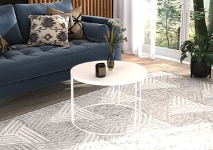 Sohvapöytä Noel, 55x55cm, valkoinen hinta ja tiedot | Sohvapöydät | hobbyhall.fi