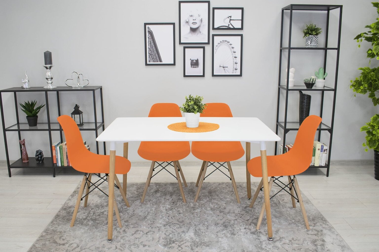 Tuoli Osaka, oranssi/ruskea hinta ja tiedot | Ruokapöydän tuolit | hobbyhall.fi