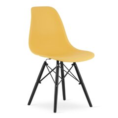 Tuoli Osaka, keltainen/musta hinta ja tiedot | Ruokapöydän tuolit | hobbyhall.fi