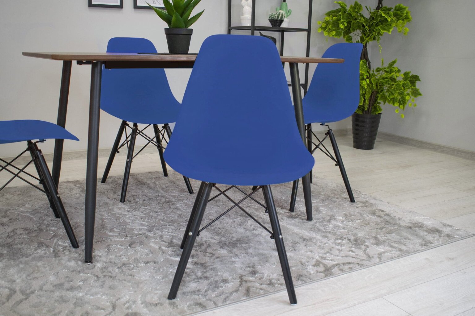 Tuoli Osaka, sininen/musta hinta ja tiedot | Ruokapöydän tuolit | hobbyhall.fi