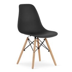 Tuoli Osaka, musta/ruskea hinta ja tiedot | Ruokapöydän tuolit | hobbyhall.fi