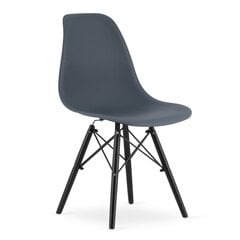Tuoli Osaka, harmaa/musta hinta ja tiedot | Ruokapöydän tuolit | hobbyhall.fi