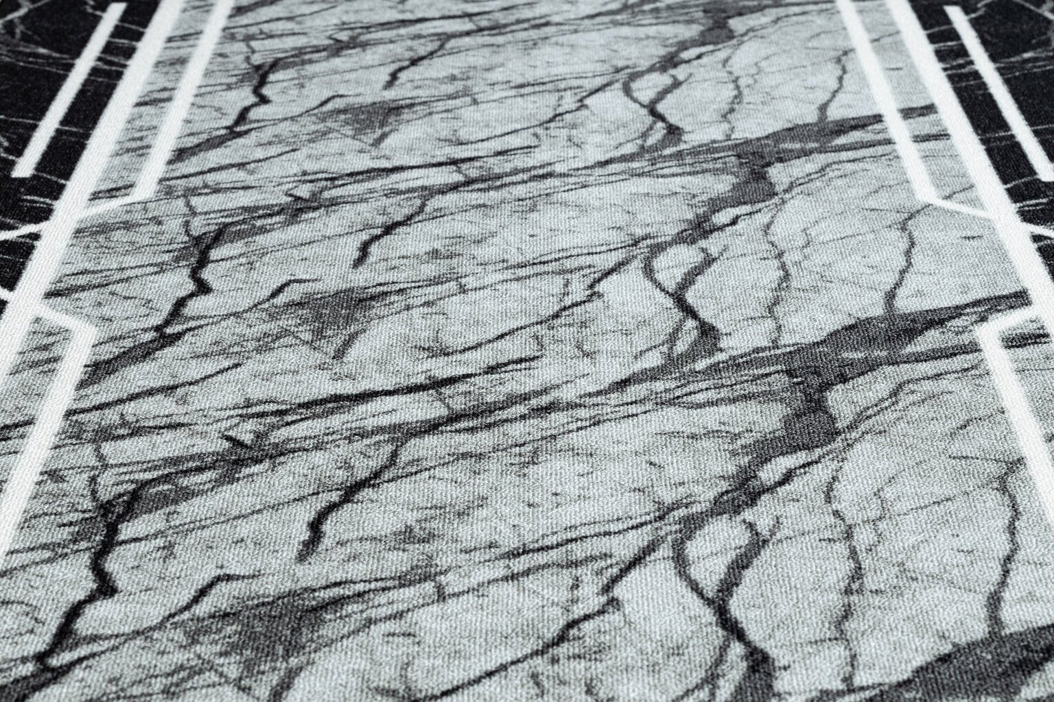 Rugsx Marmur -matto, 80x490 cm, harmaa hinta ja tiedot | Isot matot | hobbyhall.fi