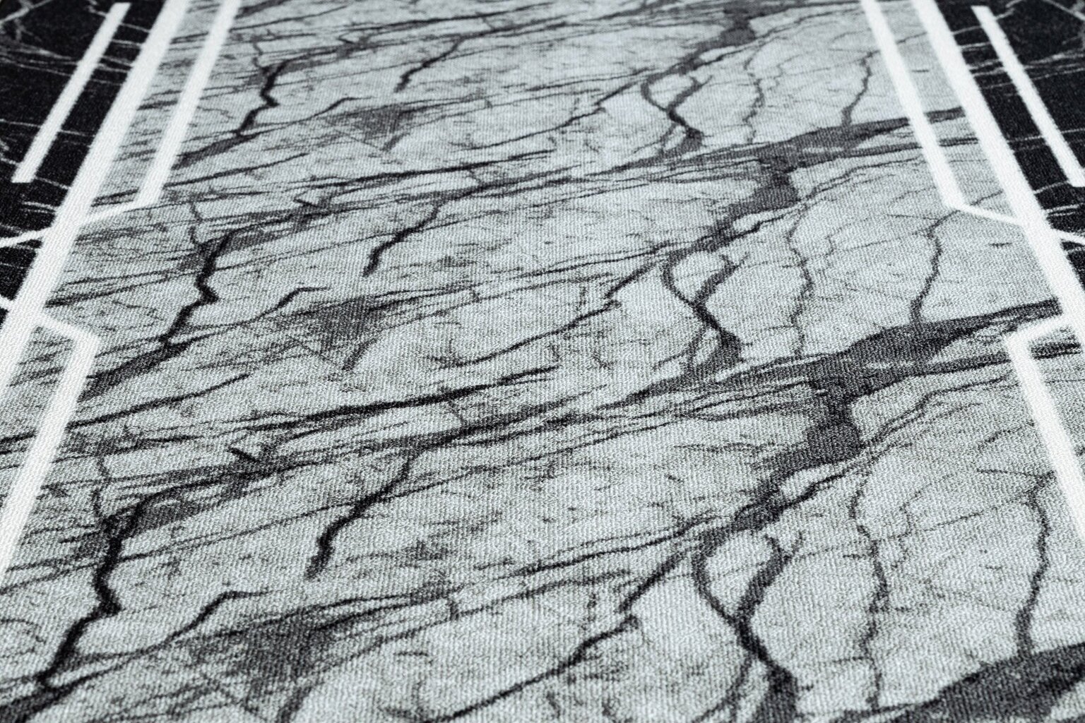 Rugsx Marmur -matto, 80x500 cm, harmaa hinta ja tiedot | Isot matot | hobbyhall.fi