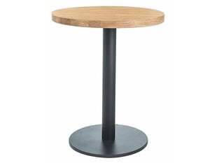 Pöytä Signal Meble Puro II, ruskea/musta hinta ja tiedot | Ruokapöydät | hobbyhall.fi