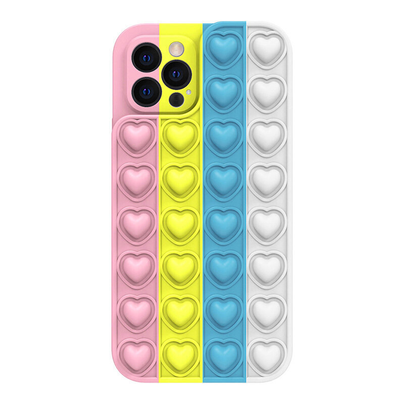 Heart Pop It suojakuori iPhone 7 / 8 / SE 2020 -puhelimelle, eri värejä hinta ja tiedot | Puhelimen kuoret ja kotelot | hobbyhall.fi