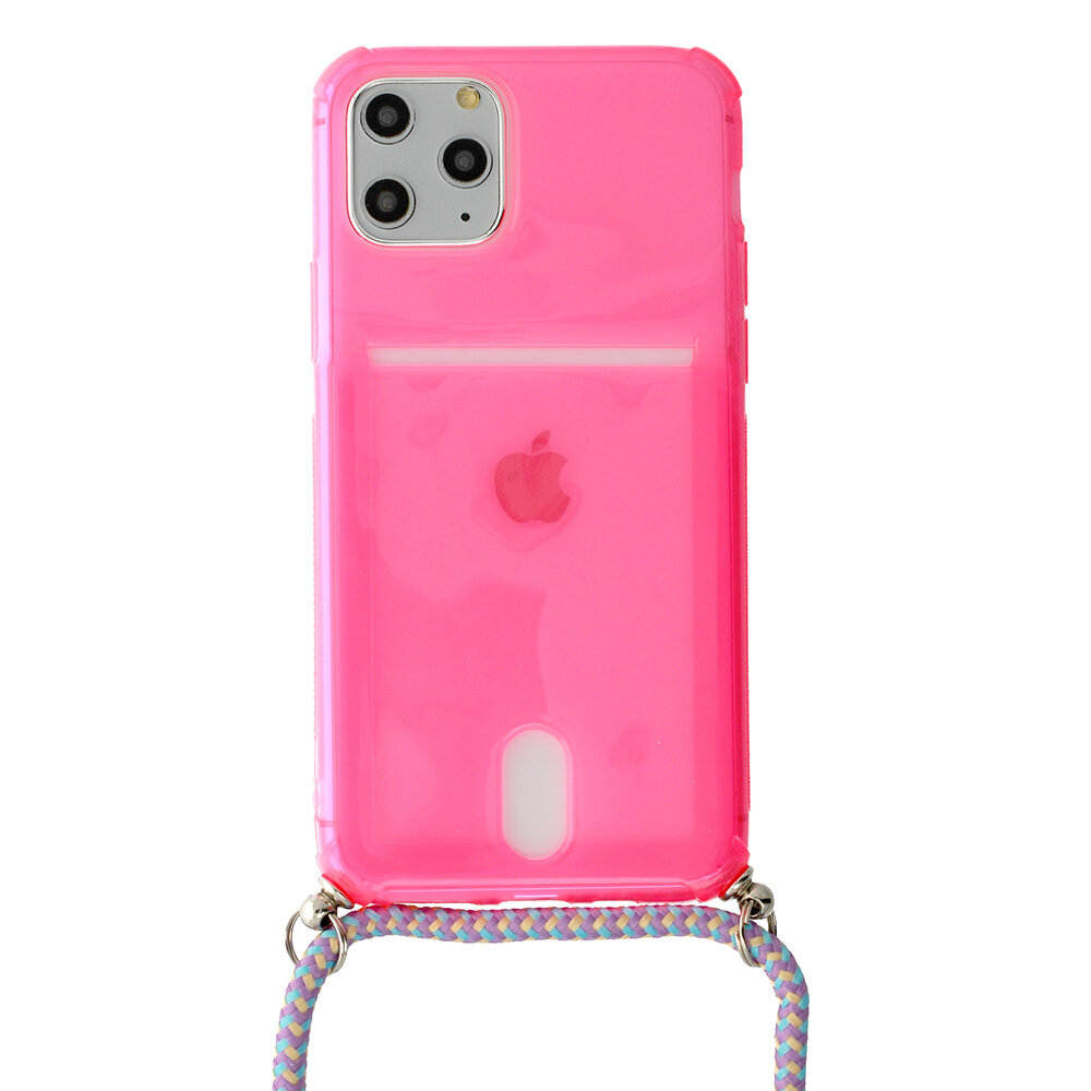 Puhelinkotelo Strap Fluo - Iphone 11, pinkki hinta ja tiedot | Puhelimen kuoret ja kotelot | hobbyhall.fi