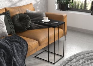 Sivupöytä Dru, 62x30x40 cm, vaaleanmusta hinta ja tiedot | Sohvapöydät | hobbyhall.fi