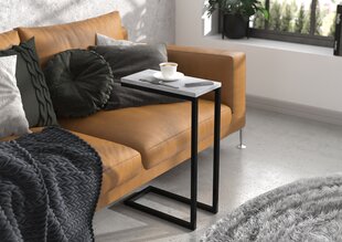 Sivupöytä Spark, 62x30x40 cm, harmaa/musta hinta ja tiedot | Sohvapöydät | hobbyhall.fi