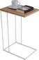 Sivupöytä Dru, 62x30x40 cm, ruskea/valkoinen hinta ja tiedot | Sohvapöydät | hobbyhall.fi