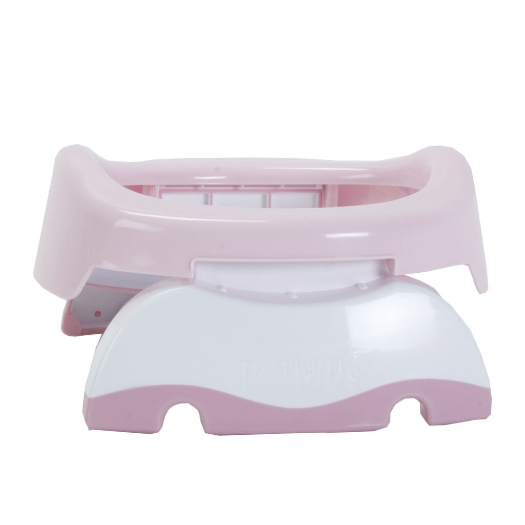 Kokoontaittuva matkapotta Potette Plus 2in1 White/Pink hinta ja tiedot | Potat | hobbyhall.fi