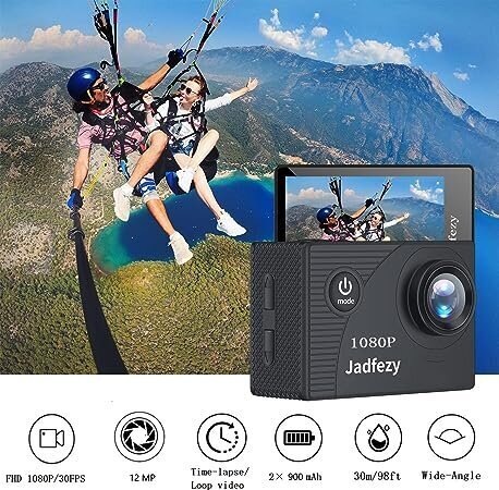 Jadfezy toimintakamera FHD 1080P/12MP hinta ja tiedot | Action-kamerat | hobbyhall.fi