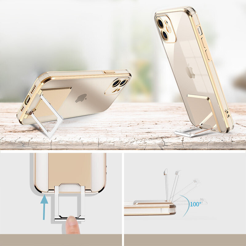 Kickstand Luxury - iPhone 12 Pro Max hinta ja tiedot | Puhelimen kuoret ja kotelot | hobbyhall.fi