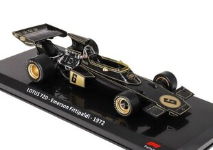 LOTUS 72D - Emerson Fittipaldi - 1972 World Champion HACHETTE 1:24 FOR026 hinta ja tiedot | Special hobby Lahjat ja juhlatarvikkeet | hobbyhall.fi