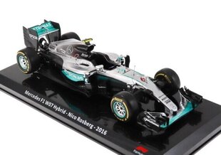 MERCEDES F1 W07 Hybrid - Nico Rosberg - 2016 World Champion HACHETTE 1:24 FOR029 hinta ja tiedot | Special hobby Lahjat ja juhlatarvikkeet | hobbyhall.fi