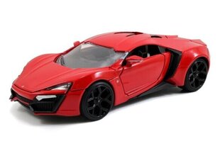 Lykan Hypersport 2014 *Fast & Furious 7* Red 97377 JADA 1:24 hinta ja tiedot | Pienoismallit | hobbyhall.fi