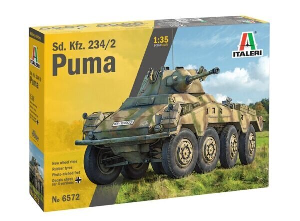 PUMA Sd.Kfz. 234/2 ITALERI 1:35 6572 hinta ja tiedot | Pienoismallit | hobbyhall.fi