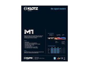 Klotz, 2 x XLR, 5m hinta ja tiedot | Kaapelit ja adapterit | hobbyhall.fi