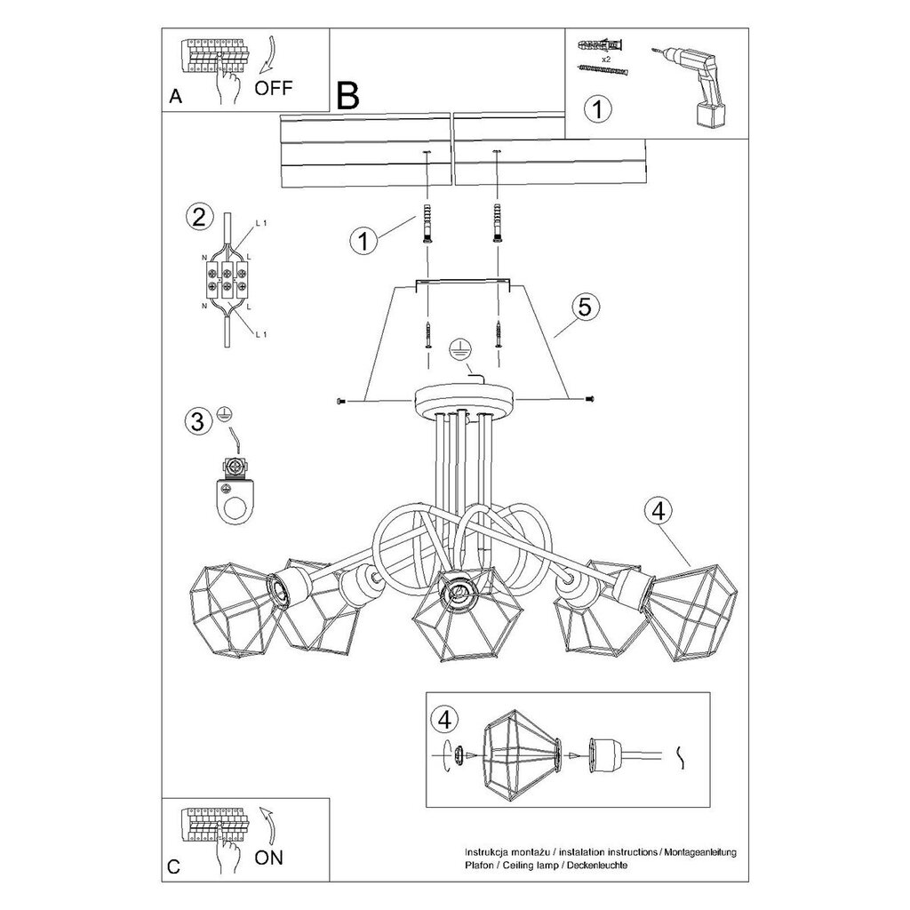 Sollux kattovalaisin Artemis 5S hinta ja tiedot | Kattovalaisimet | hobbyhall.fi