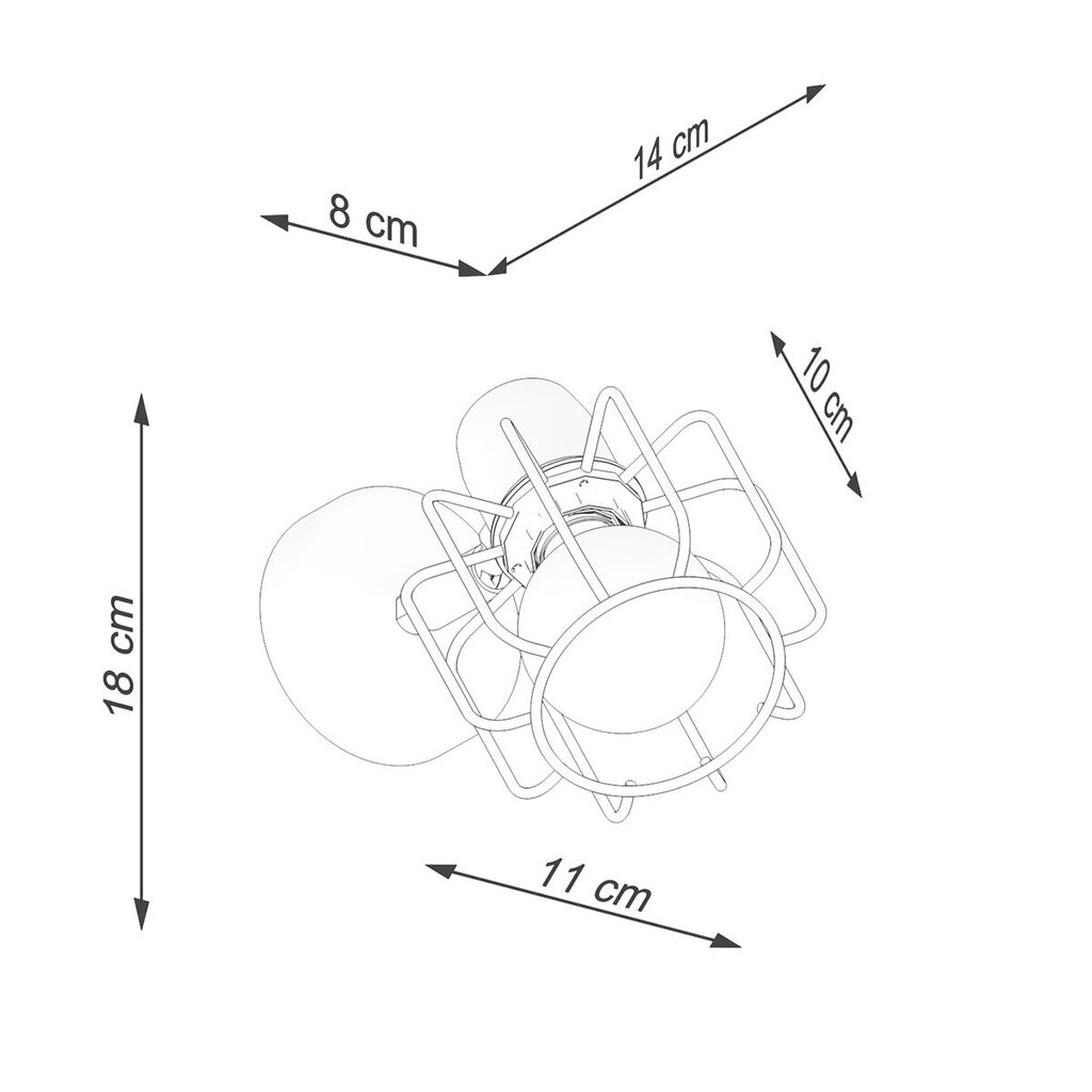 Sollux seinävalaisin Beluci 1 hinta ja tiedot | Seinävalaisimet | hobbyhall.fi