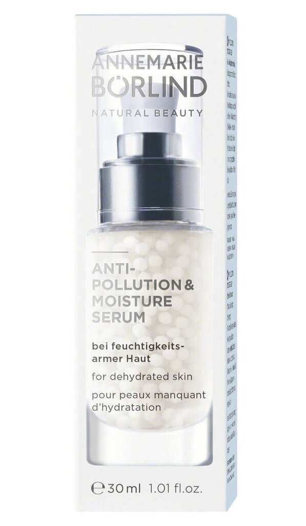 Kosteuttava kasvoseerumi Annemarie Borlind Anti-Pollution & Moisture 30 ml hinta ja tiedot | Kasvoöljyt ja seerumit | hobbyhall.fi