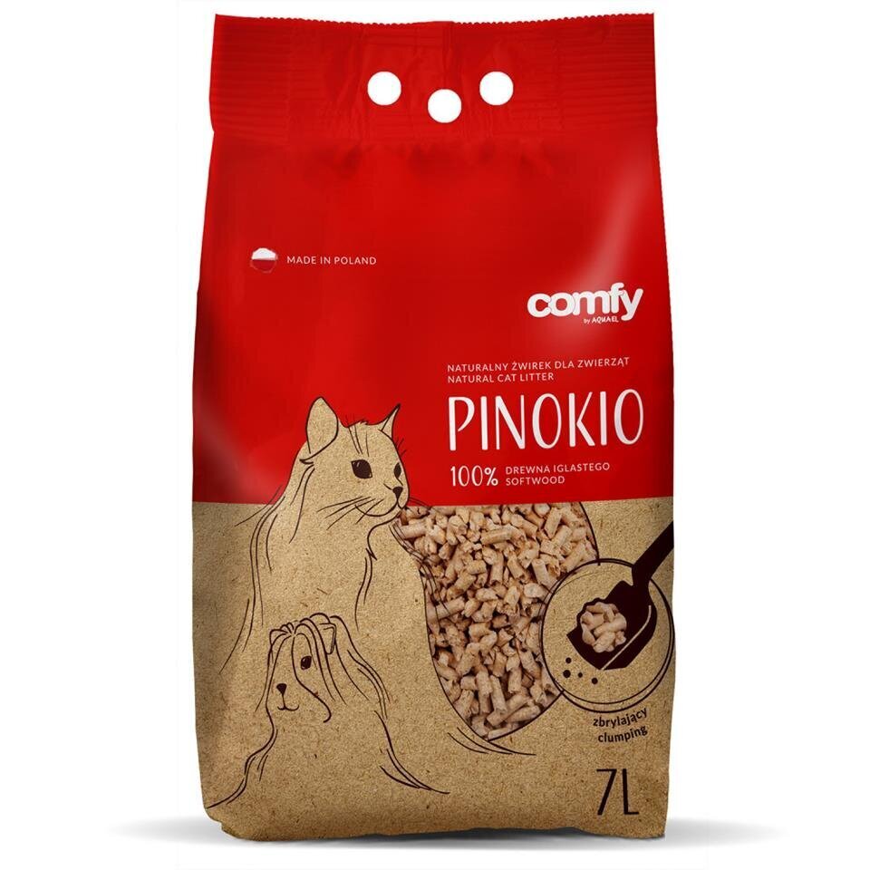 Comfy Pinokio, kissankuivike 14 litraa (2 x 7 l) hinta ja tiedot | Kissanhiekka | hobbyhall.fi