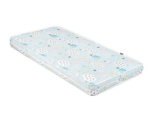 Kikka Boo DayDream Clouds Blue patja, 60 cm x 120 cm x 10 cm, sinisen värinen hinta ja tiedot | Patjat | hobbyhall.fi