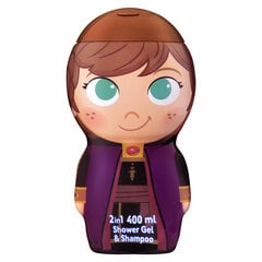 Shampoo-suihkugeeli lapsille Frozen Anna 2in1, 400 ml hinta ja tiedot | Disney Hajuvedet ja kosmetiikka | hobbyhall.fi