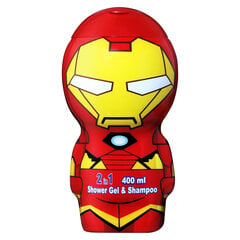 Shampoo-suihkugeeli Iron Man 2in1, 400 ml hinta ja tiedot | Lasten ja äitiysajan kosmetiikka | hobbyhall.fi