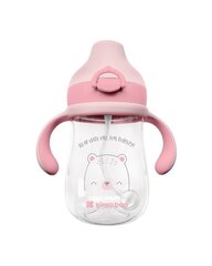 Kikka Boo Bear with Me, Lasten pullo, pinkki, 6kk+, 300ml hinta ja tiedot | Tuttipullot ja tarvikkeet | hobbyhall.fi