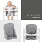 Syöttötuolin pehmuste Hauck Alpha Cosy Comfort, Stretch Grey hinta ja tiedot | Syöttötuolit | hobbyhall.fi