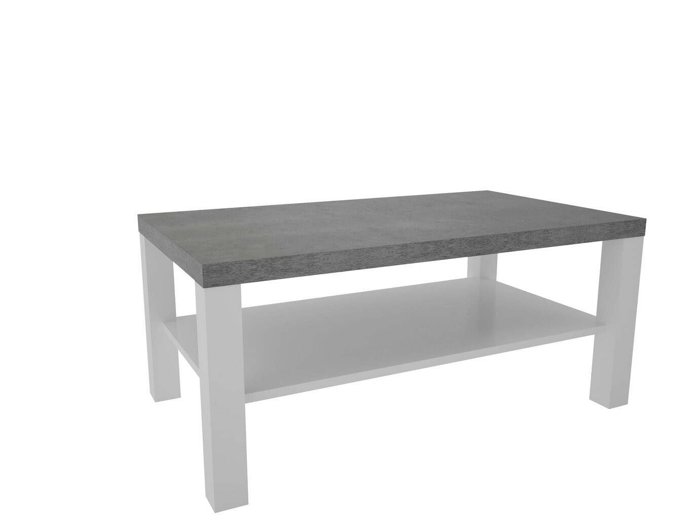 Sohvapöytä Sven, 115x65cm, harmaa/valkoinen hinta ja tiedot | Sohvapöydät | hobbyhall.fi