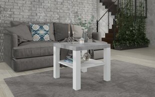 Sohvapöytä Bill, 60x60cm, harmaa/valkoinen hinta ja tiedot | Sohvapöydät | hobbyhall.fi
