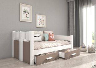 Adrk Furniture Bibi, Lastensänky, valkoinen/harmaa hinta ja tiedot | Lastensängyt | hobbyhall.fi