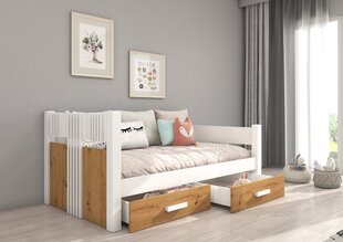 Adrk Furniture Bibi, Lastensänky, valkoisen ja ruskean värinen hinta ja tiedot | Lastensängyt | hobbyhall.fi