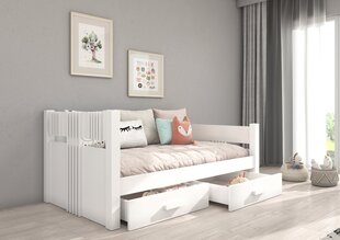 Adrk Furniture Bibi, Lasten sänky, valkoisen värinen hinta ja tiedot | Lastensängyt | hobbyhall.fi