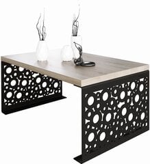 Sohvapöytä Rina, 100x60cm, vaaleanruskea/musta hinta ja tiedot | Sohvapöydät | hobbyhall.fi