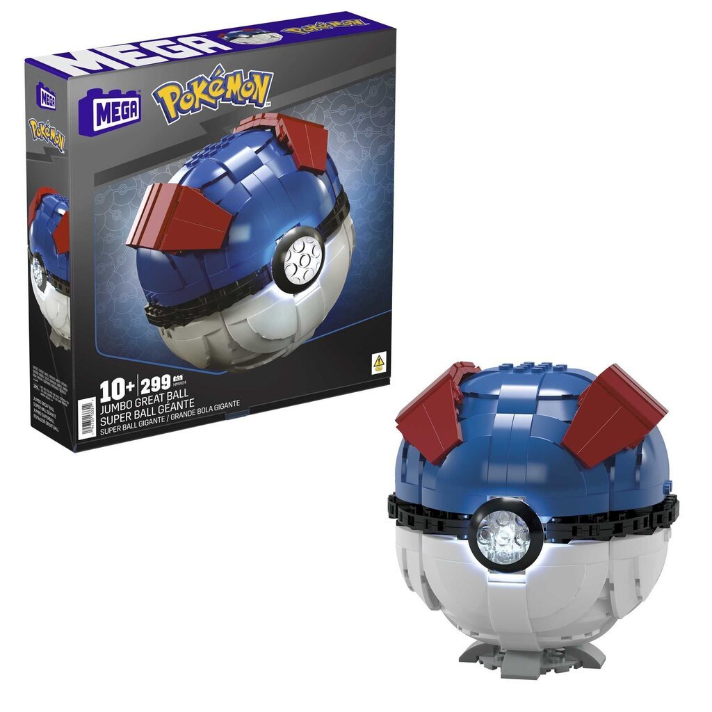 Big Pokémon Ball Mega Construx Pokemon Pokemon hinta ja tiedot | Poikien lelut | hobbyhall.fi