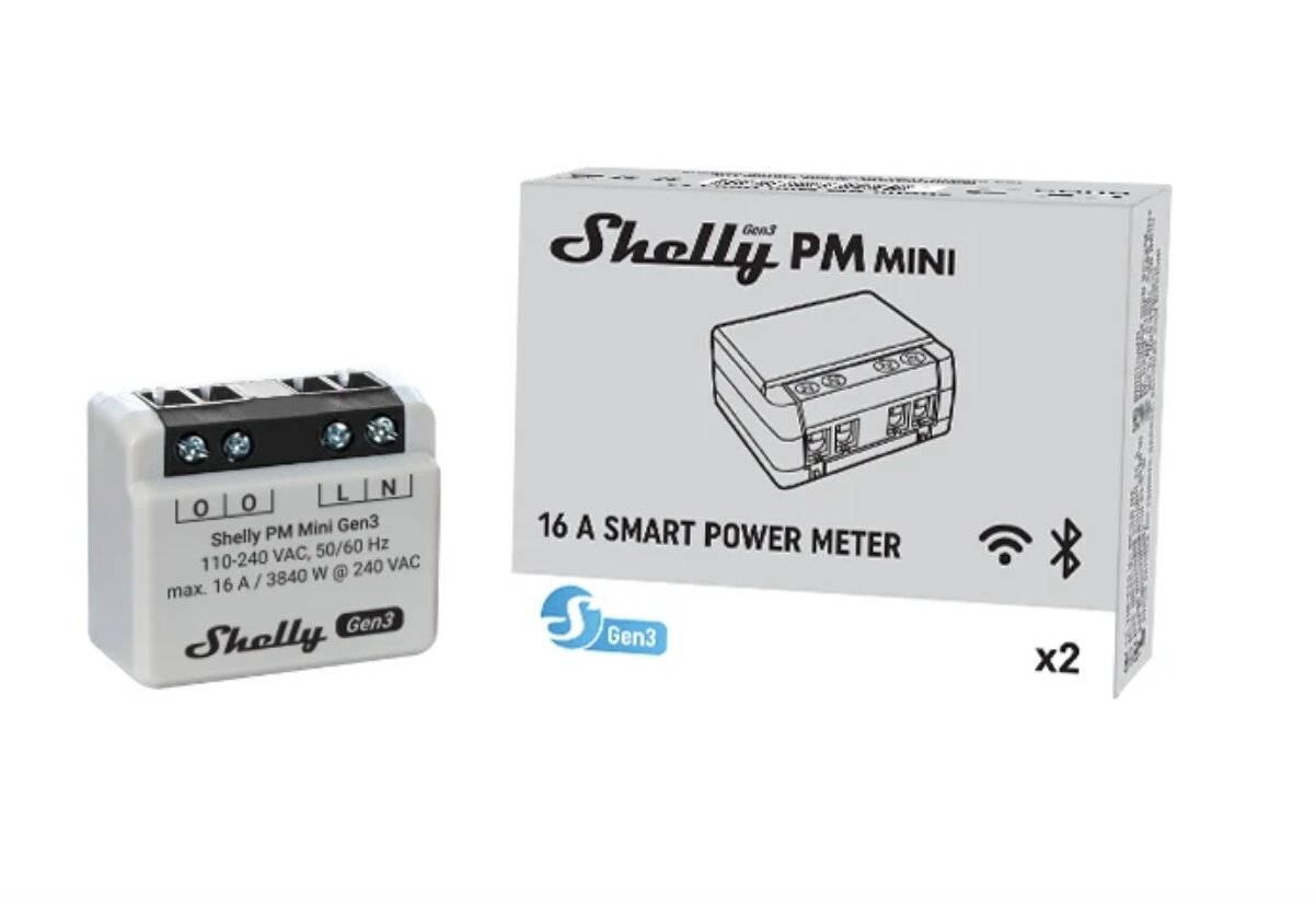 Wi-Fi Smart Power Meter Shelly Plus PM Mini - SHELLY