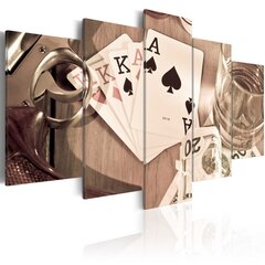 Kuva - Poker night - sepia hinta ja tiedot | Taulut | hobbyhall.fi