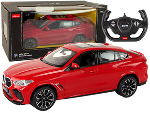 Kauko-ohjattava auto BMW X6 M 1:14, punainen hinta ja tiedot | Poikien lelut | hobbyhall.fi