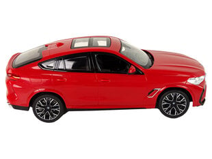 Kauko-ohjattava auto BMW X6 M 1:14, punainen hinta ja tiedot | Poikien lelut | hobbyhall.fi